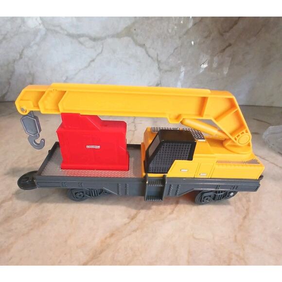 Toy State Crane Car CAT Caterpillar Construction Express Train Yellow Replacemen - Picture 1 of 15
